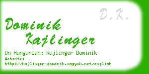 dominik kajlinger business card